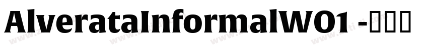 AlverataInformalWO1 字体转换